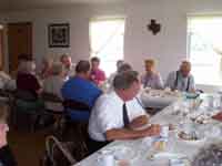 Large Group Meal on amish Farm, Arthur Illinois